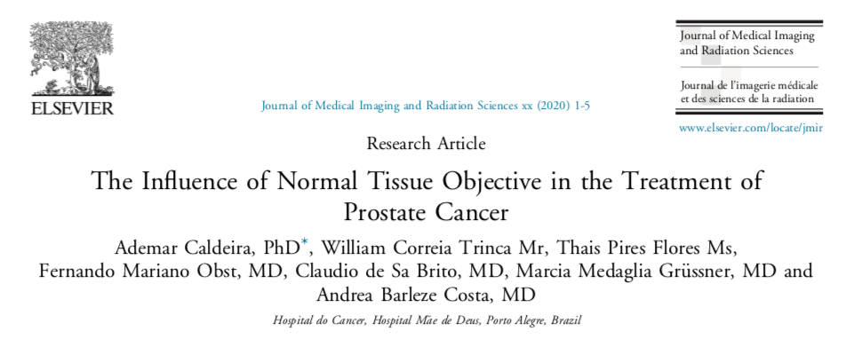 Artigo científico foi destaque no periódico Journal of Medical Imaging and Radiation Sciences 