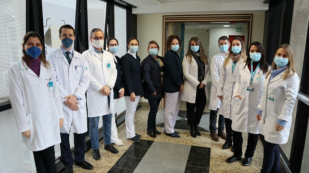 Equipe multidisciplinar TMO do Hospital Mãe de Deus 